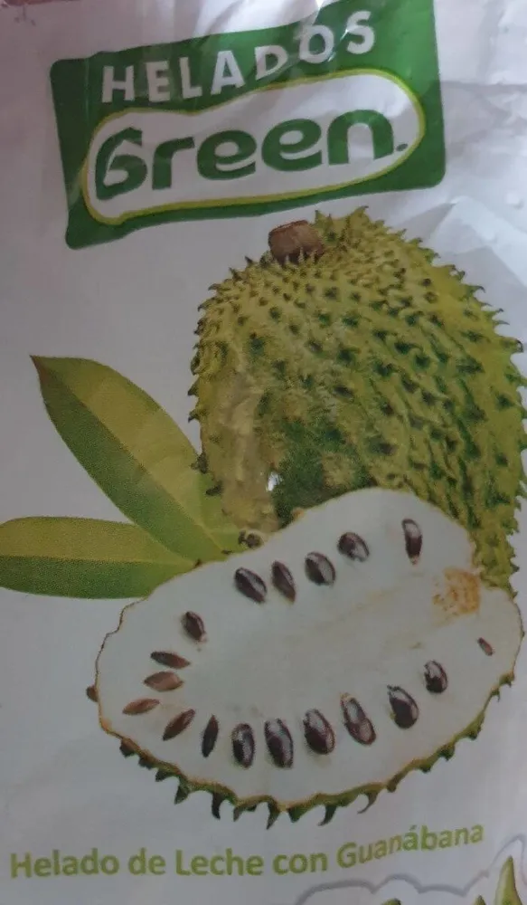 Helado de leche con guanábana