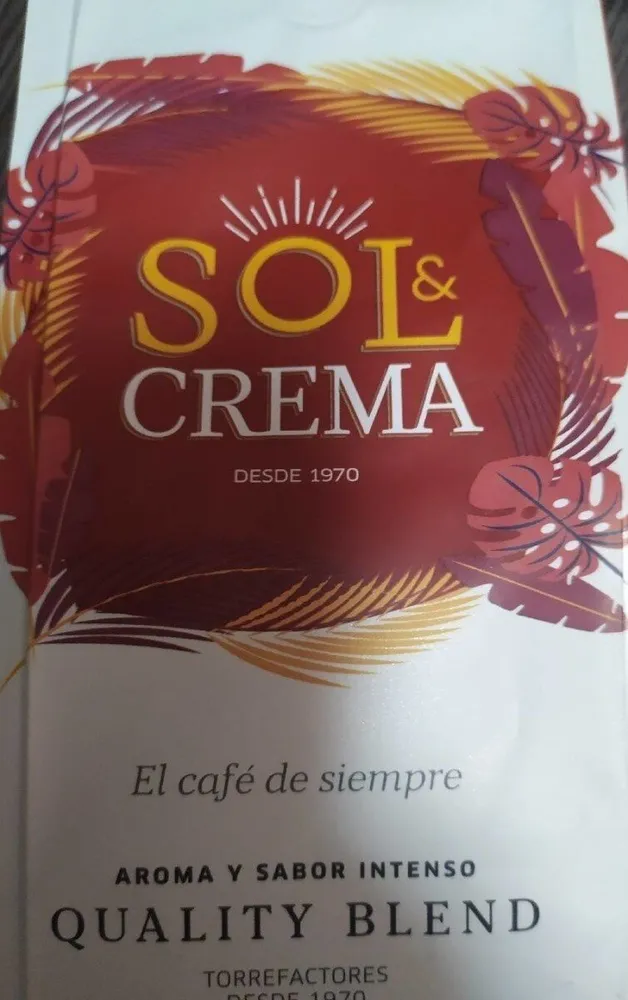 Café sol y crema Colombia