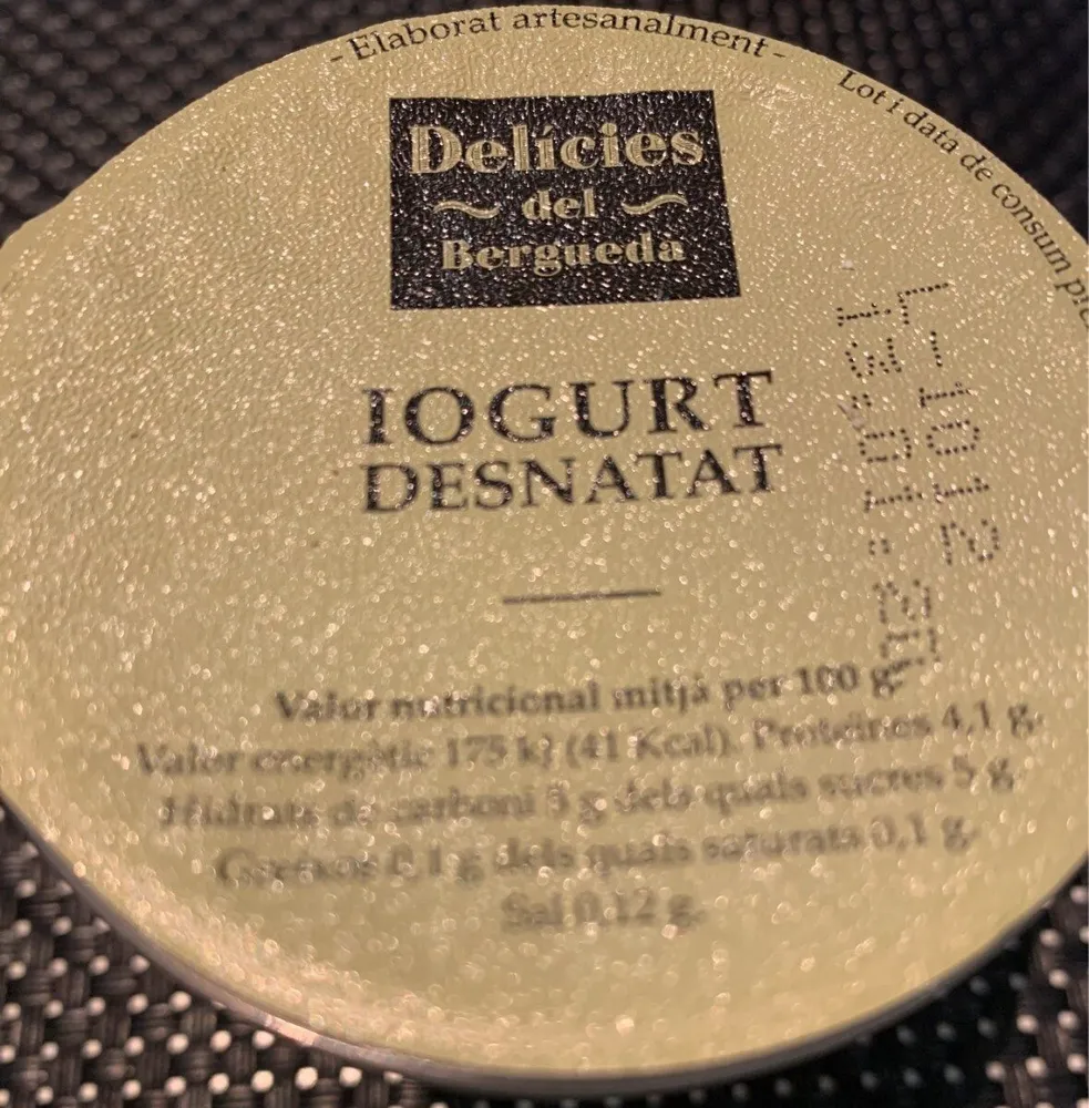 Yogur desnatado