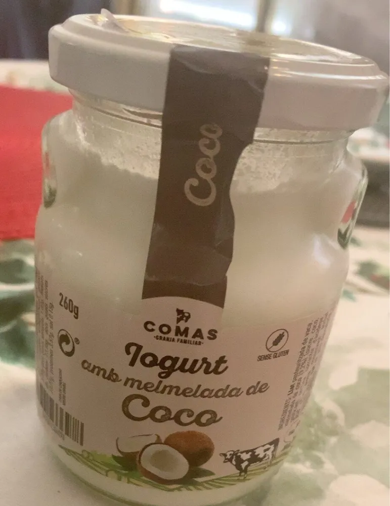 Yogurt amb mermelada de coco