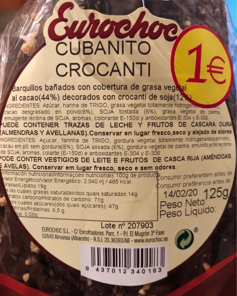 Cubanito crocanti
