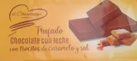 Trufado chocolate con leche con trocitos de caramelo y sal
