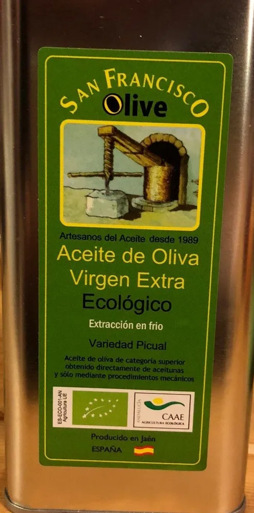 Aceite de oliva virgen extra ecológico