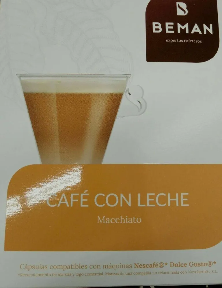 Cápsulas de café con leche macchiato