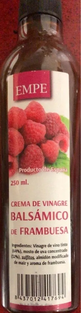 Crema de vinagre balsamico de frambuesa