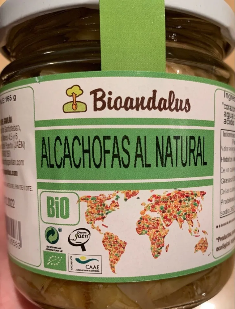 Alcachofas al natural