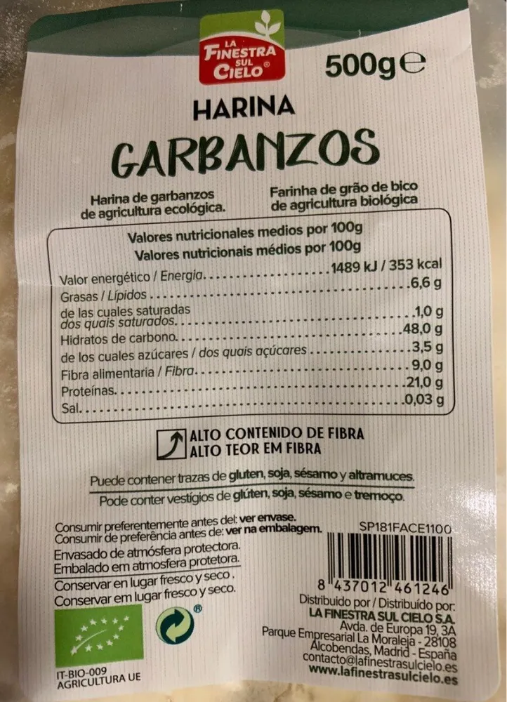 Harina de Garbanzos