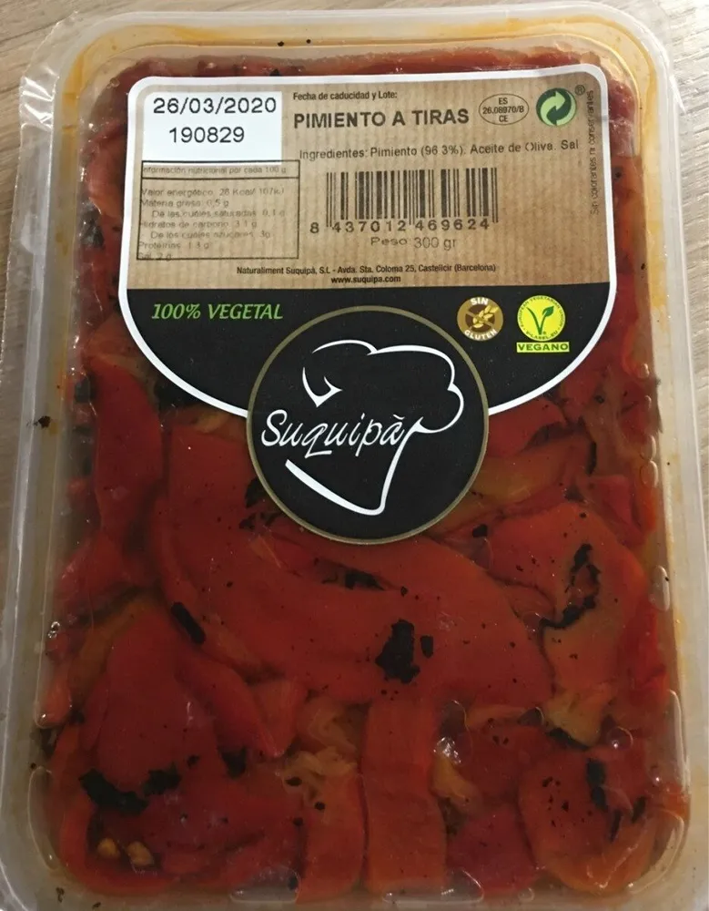 Pimiento a tiras