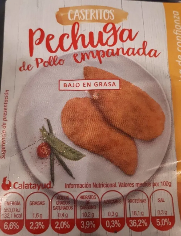 Pechuga de pollo empanada