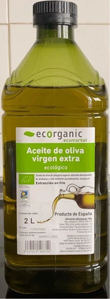 Aceite de oliva virgen extra ecologico