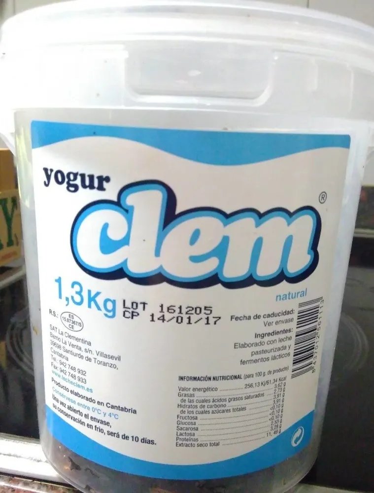 Yogur natural