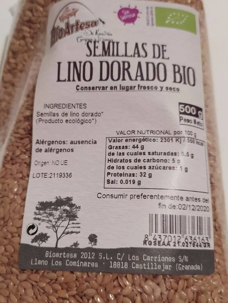 Semillas de lino dorado