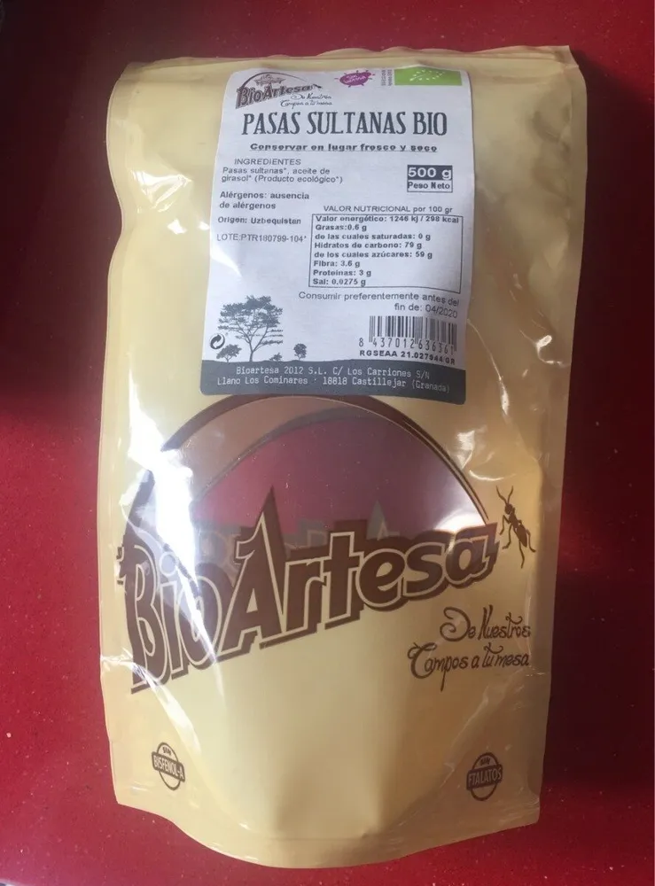 Pasas sultanas Bio