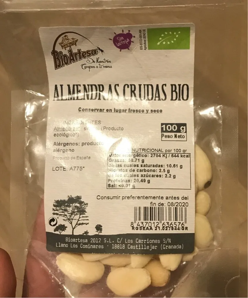 Almendras crudas bio