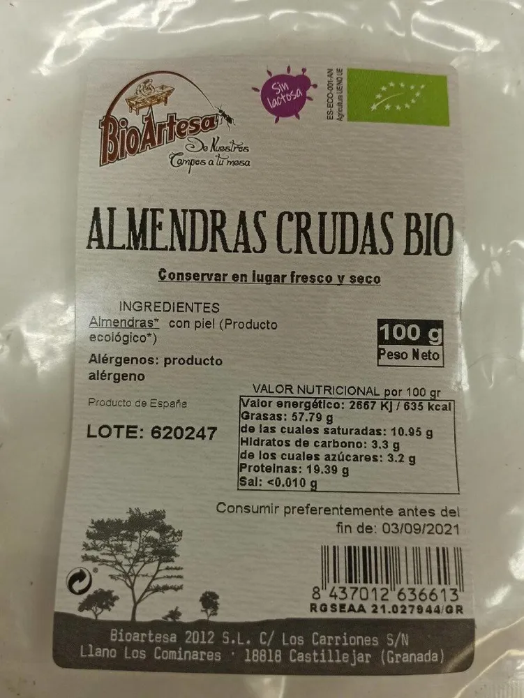 Almendras Crudas BIO