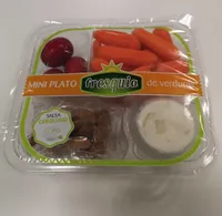 Mini plato de verduras fresquia