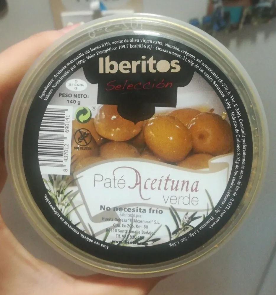Paté aceituna verde