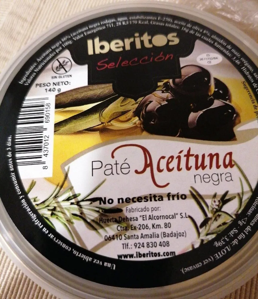 Paté aceituna negra