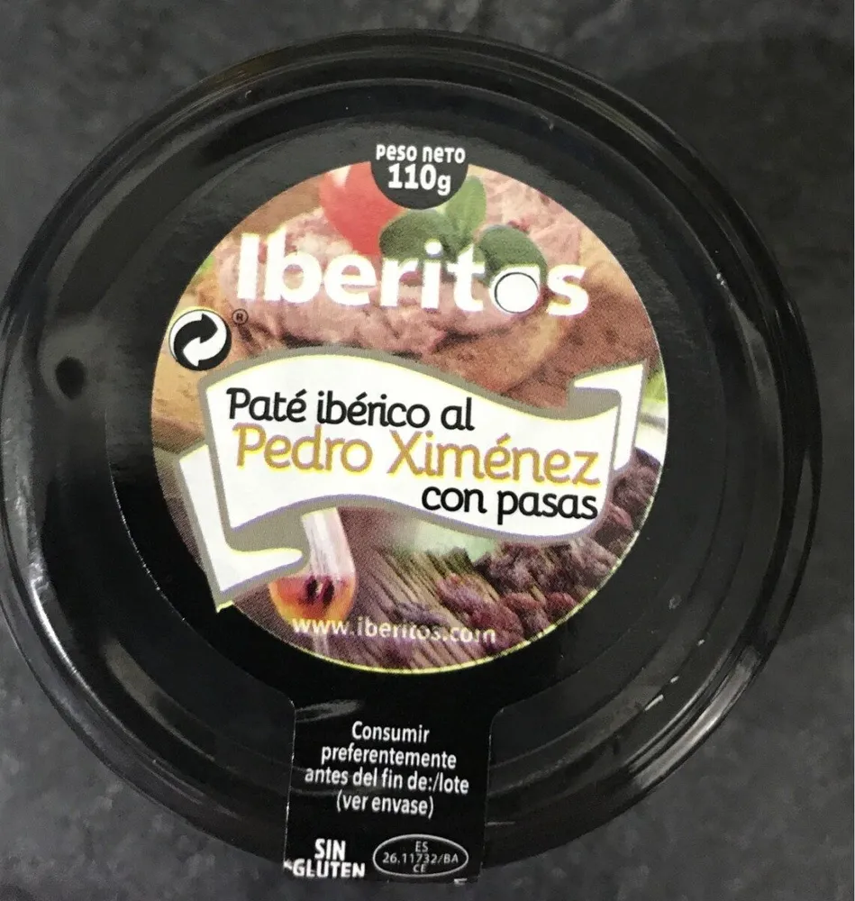 Paté ibérico al Pedro Ximénez con pasas