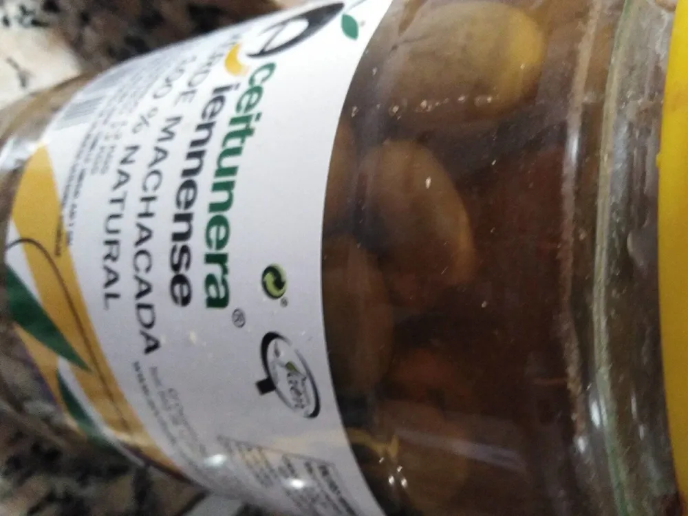 Aceituna verde machacada