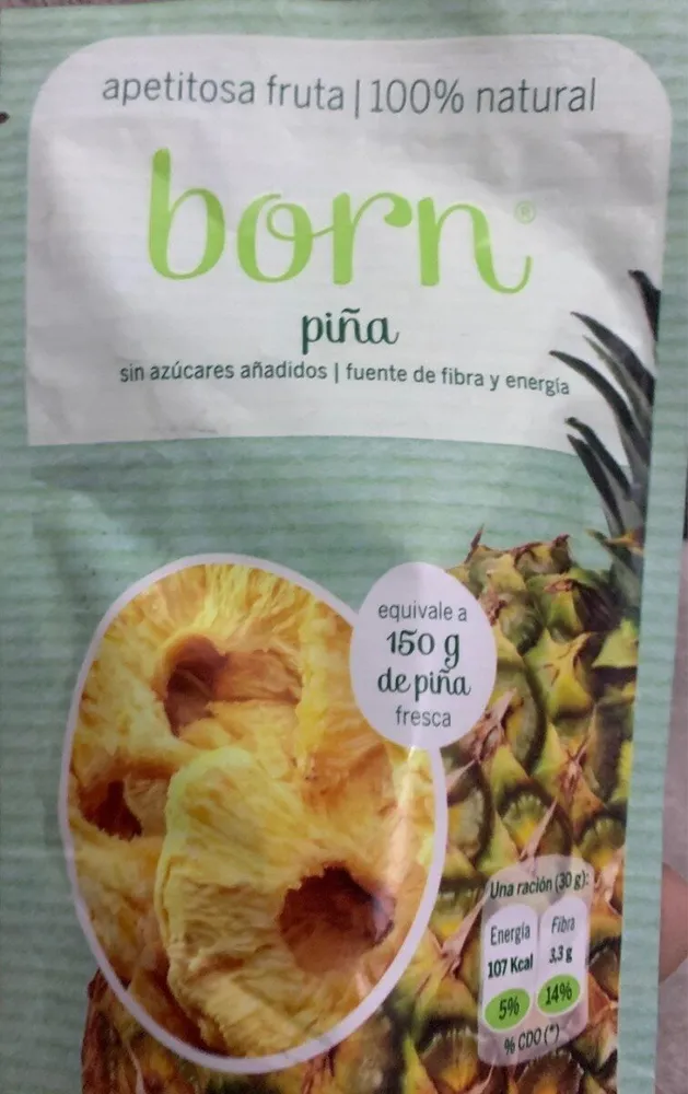 Piña semideshidratada
