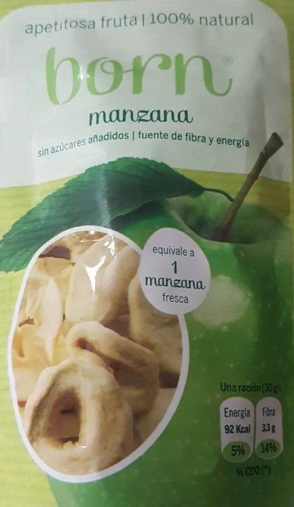 Manzana semideshidratada
