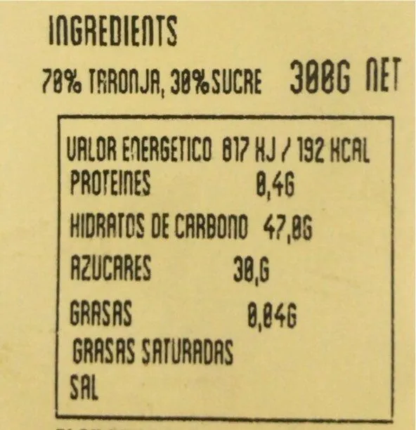 Melmelada extra de taronja