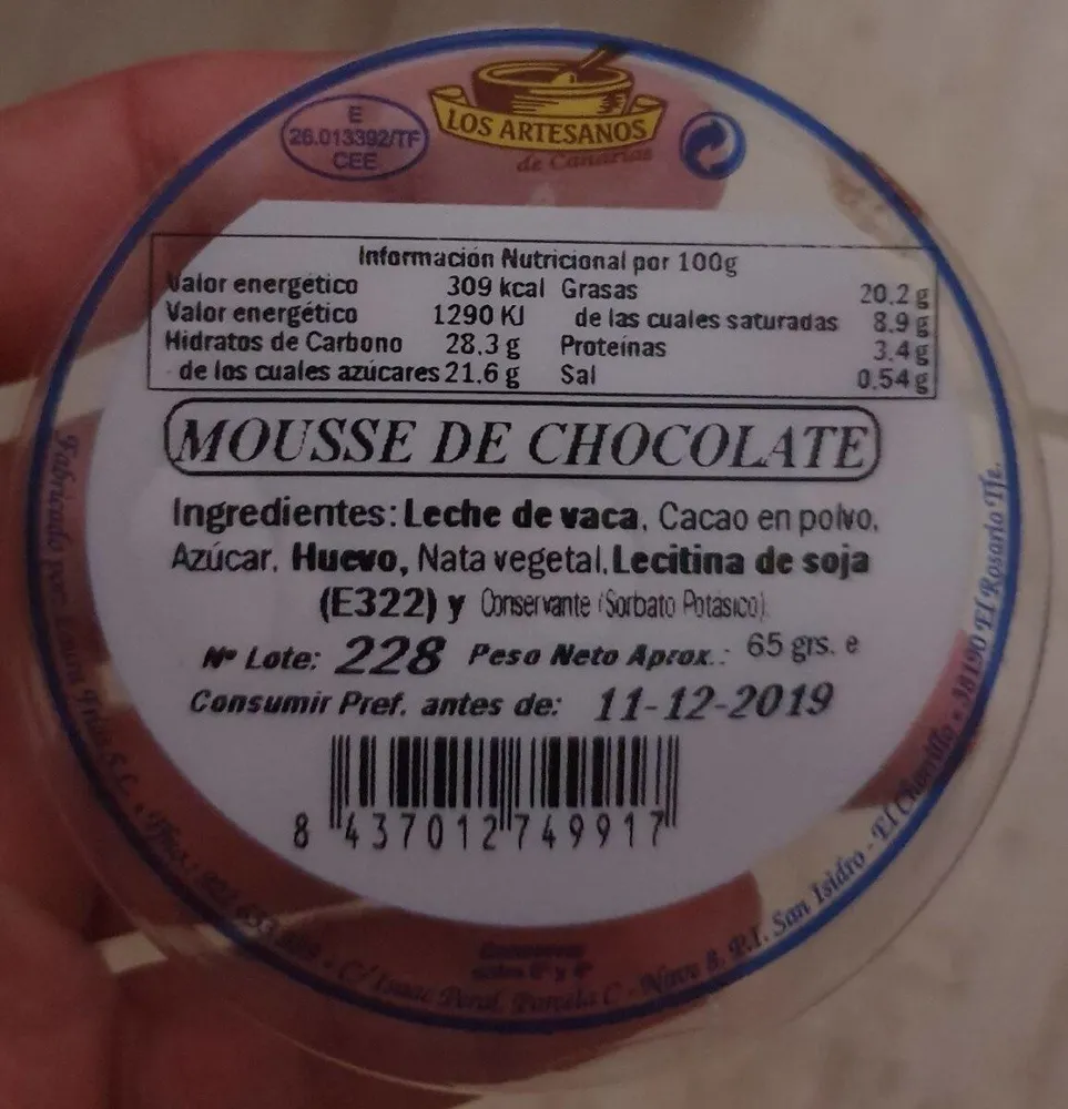 MOUSSE DE CHOCOLATE