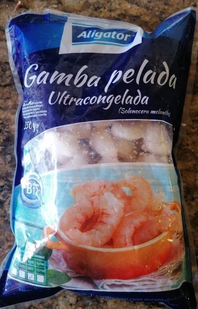 Gamba pelada ultracongelada