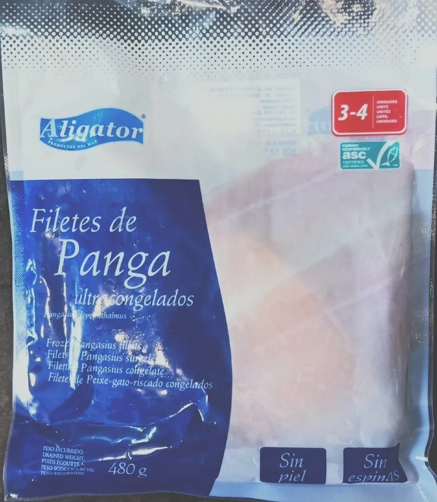 Filetes de panga ultracongeldos