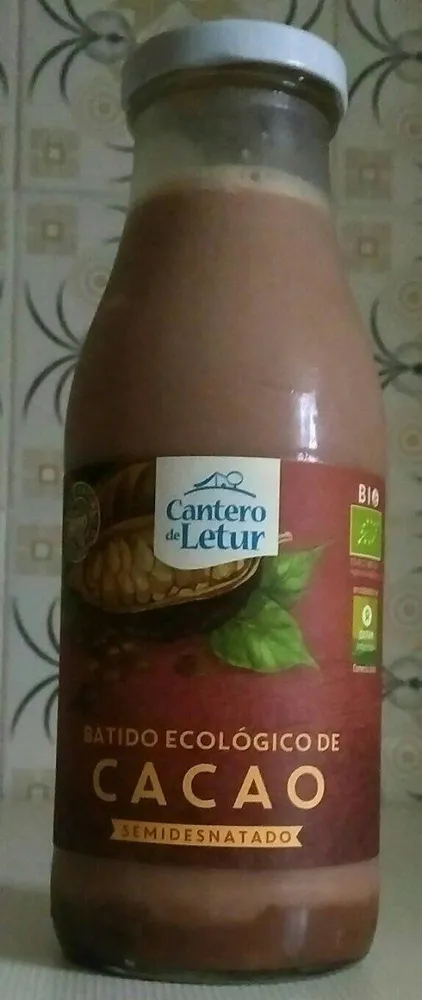 Batido ecologico de cacao