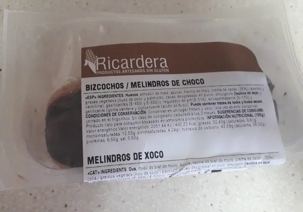 Melindros de Choco
