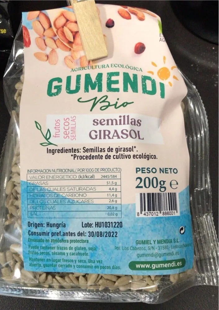 Semillas girasol