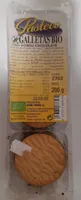 Pasteco galletas BIO. Fondo chocolate