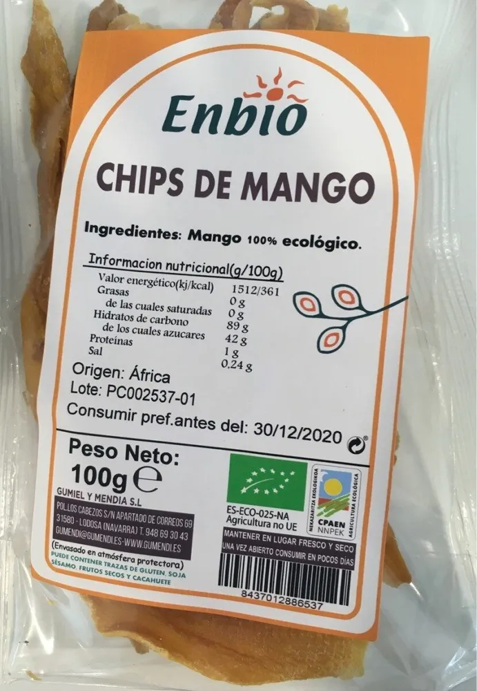 Chips de mango