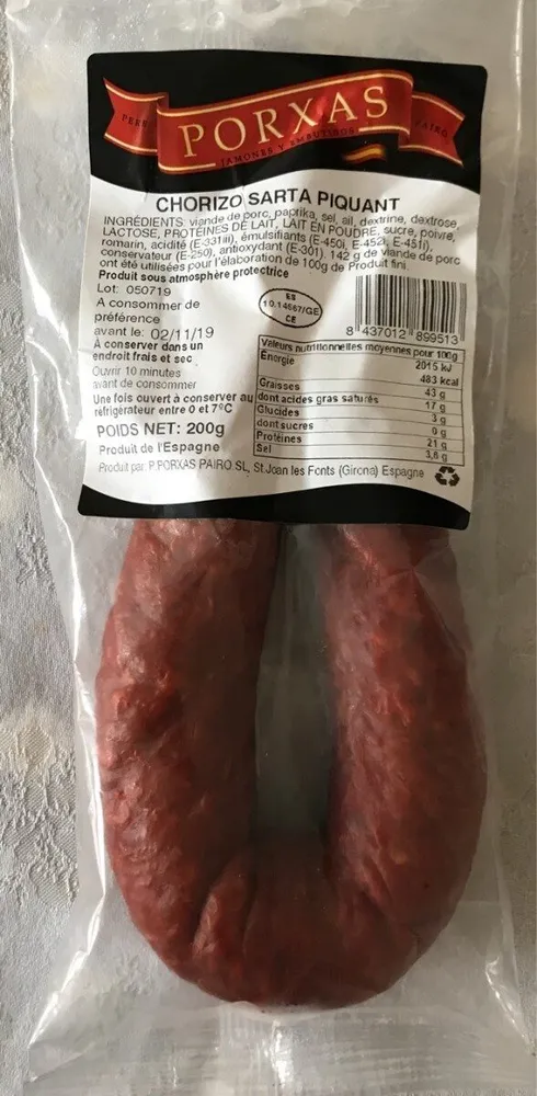 Chorizo Sarta Piquant