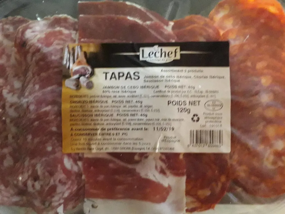 Tapas Assortiment de 3 produits