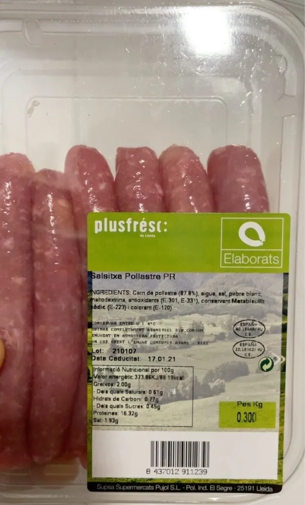Saltxitxa pollastre