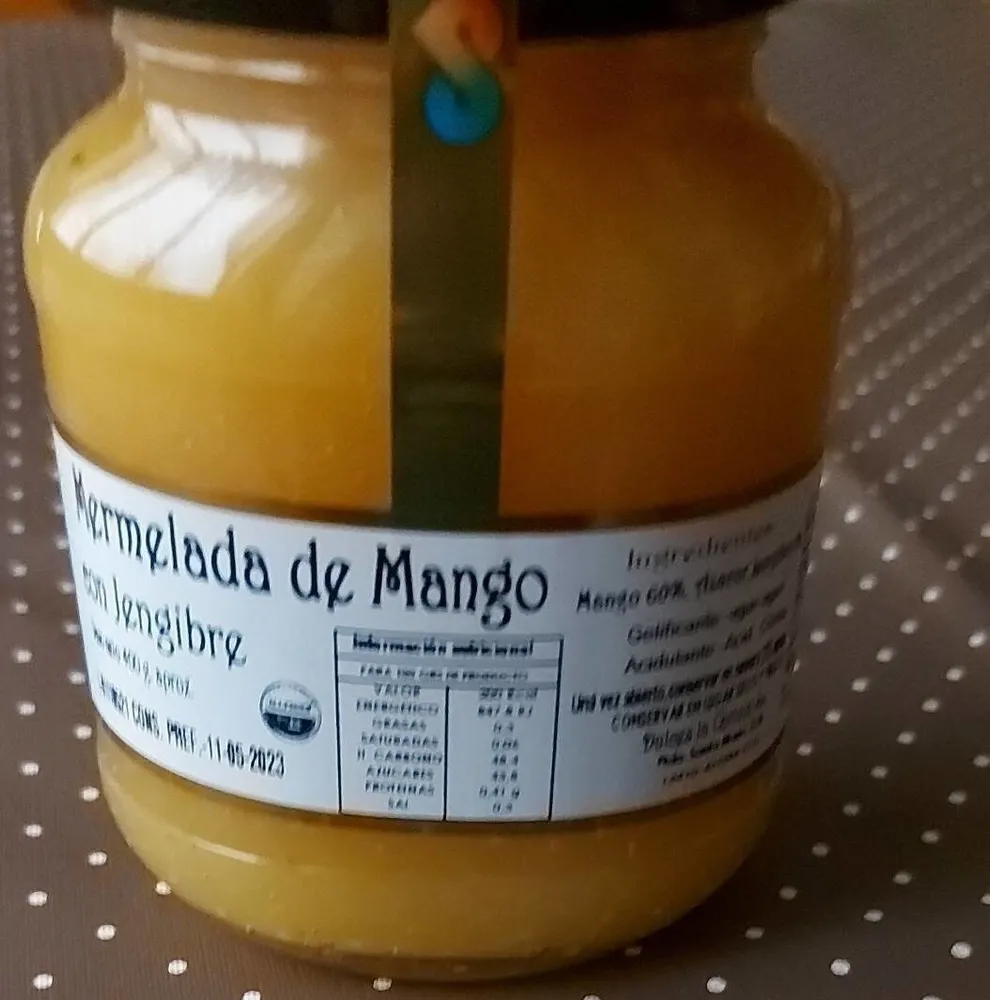Mermelada de mango con jengibre