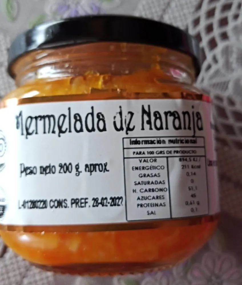 Mermelada de naranja