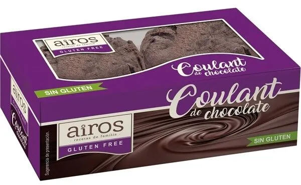 Coulant de chocolate sin gluten