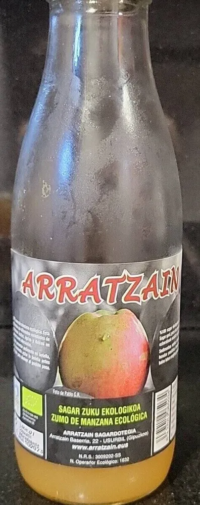 Zumo de manzana ecológica