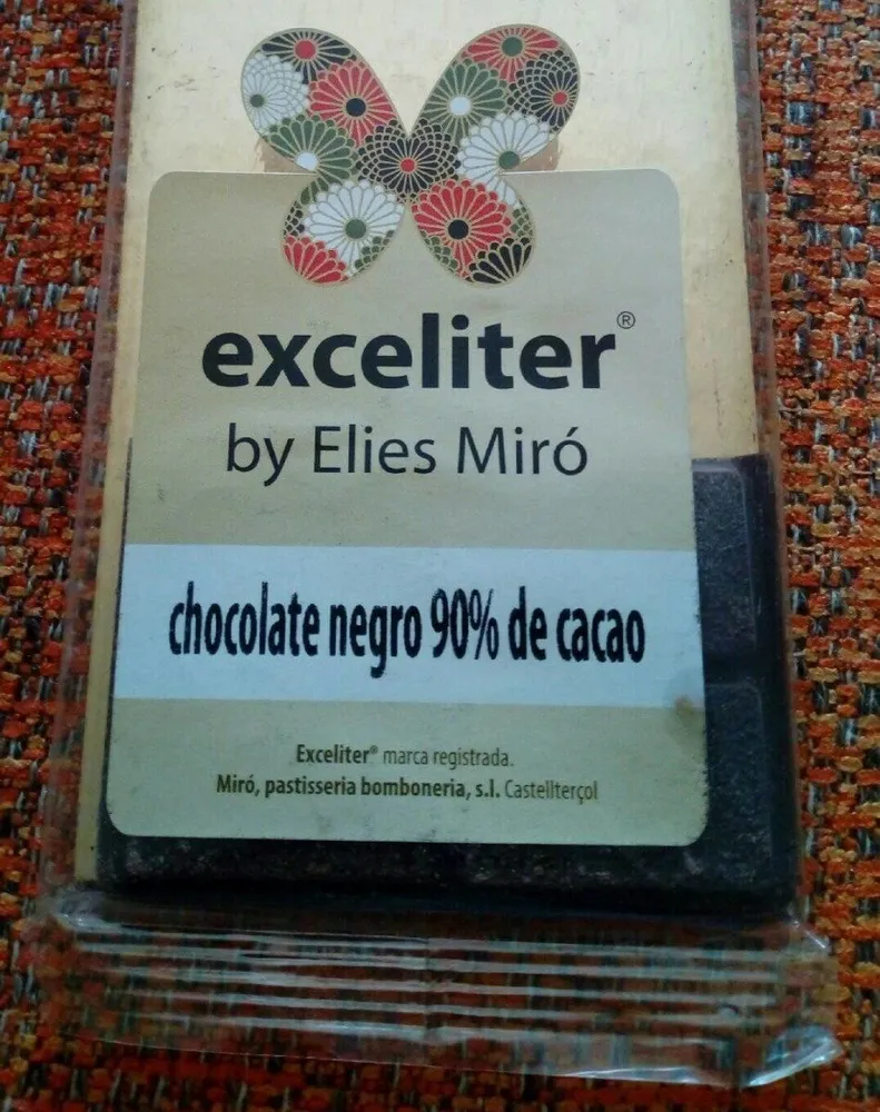 chocolate negro 90% de cacao