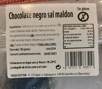 Chocolate negro sal maldon