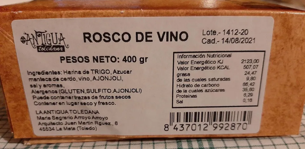 Rosco de vino