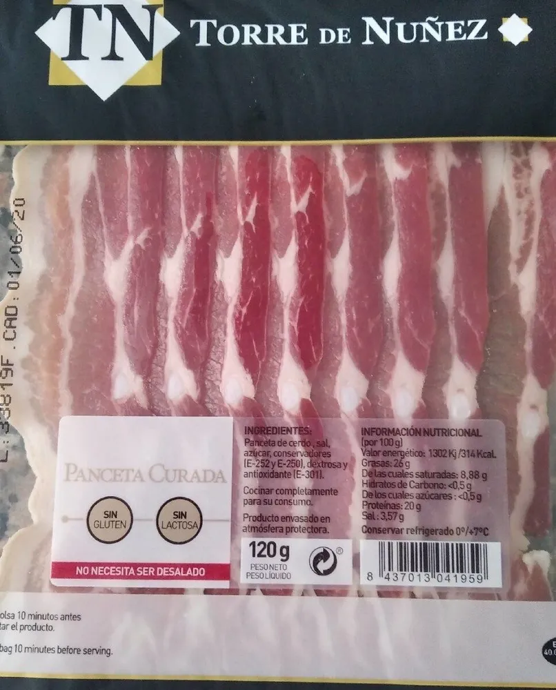 Panceta curada