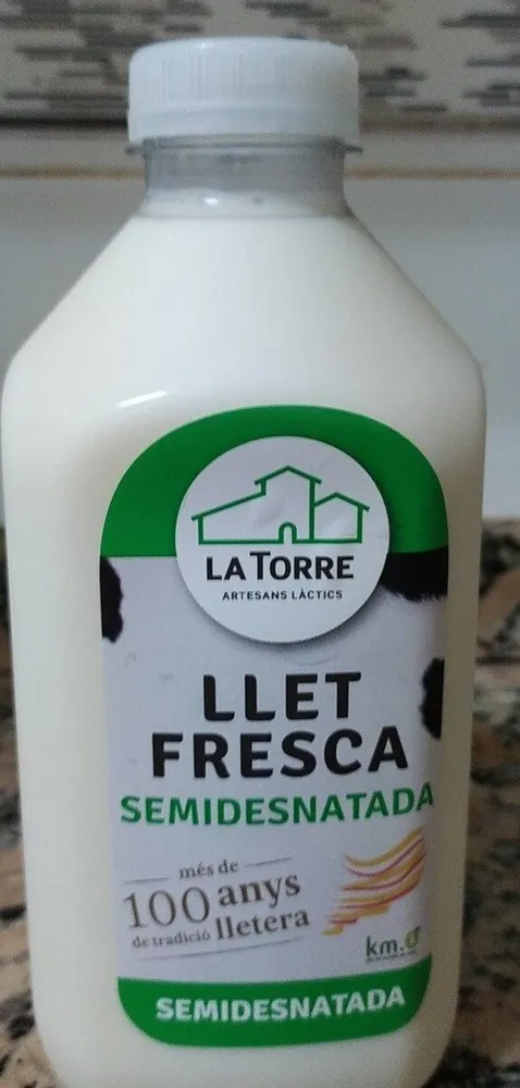 Leche fresca semidesnatada