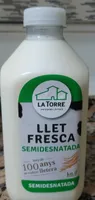 Leche fresca semidesnatada