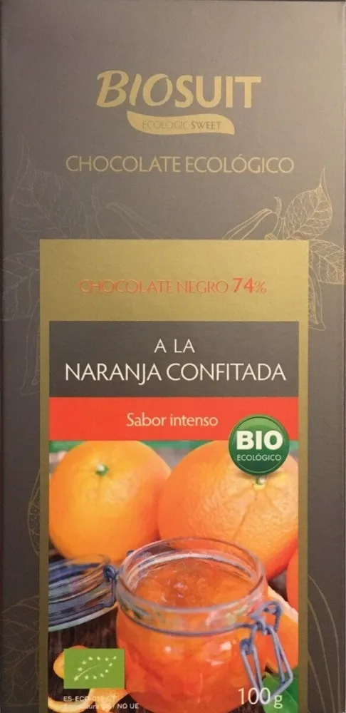 Chocolate negro a la naranja confitada