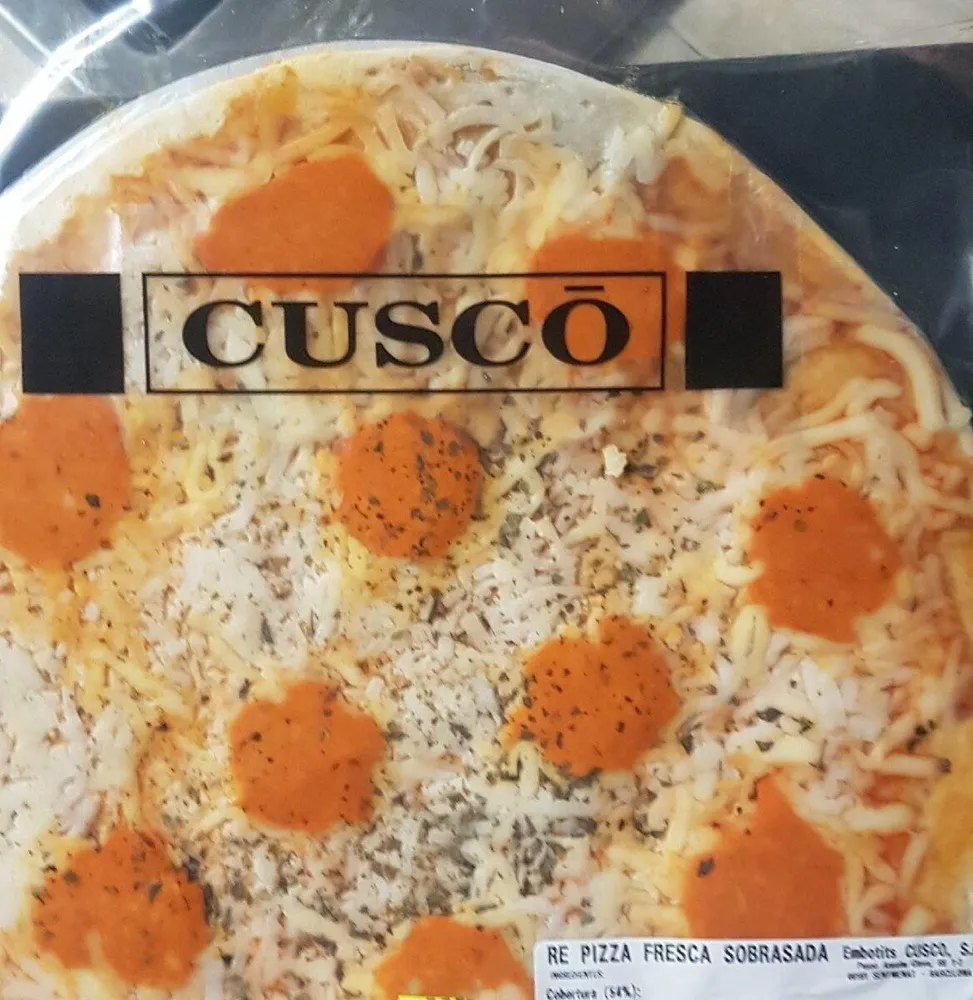 Pizza fresca sobrasada
